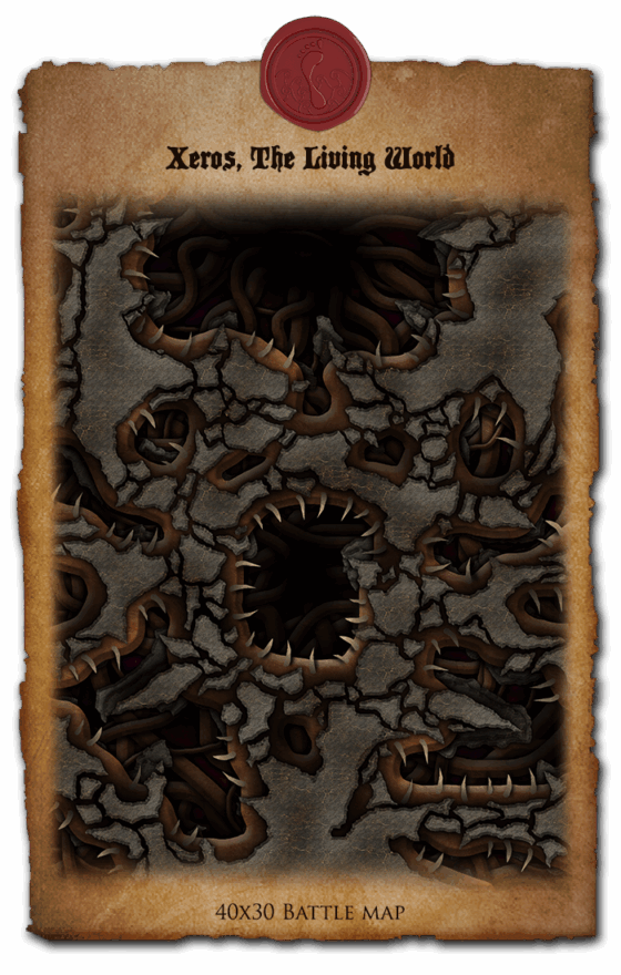 Xeros, the Living World - 40x30 DnD Battlemap - Image 3