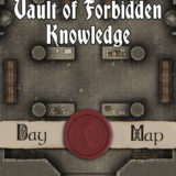 Vault of Forbidden Knowledge 30x20 TTRPG Battlemap