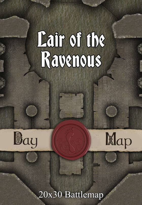 30x20 Battlemap - Lair of the Ravenous