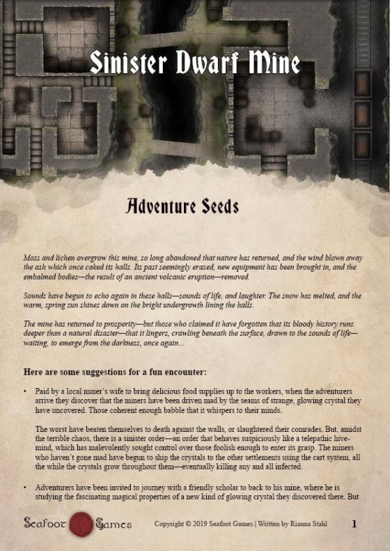 Adventurers have stumbled upon this mountainside mine entrance. But those within are all dead, and little remains of the corpses but gnawed bones, marked by a thousand, tiny bites. Then the sound of wings begins to vibrate throughout the darkness, and a swarm of small venomous fae fly out of the crevasse at the scent of fresh meat. The recent influx of miners has allowed them to breed, and grow in number...