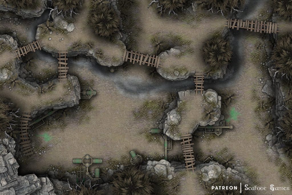 Free TTRPG battlemap of a Abode of the Ratmen