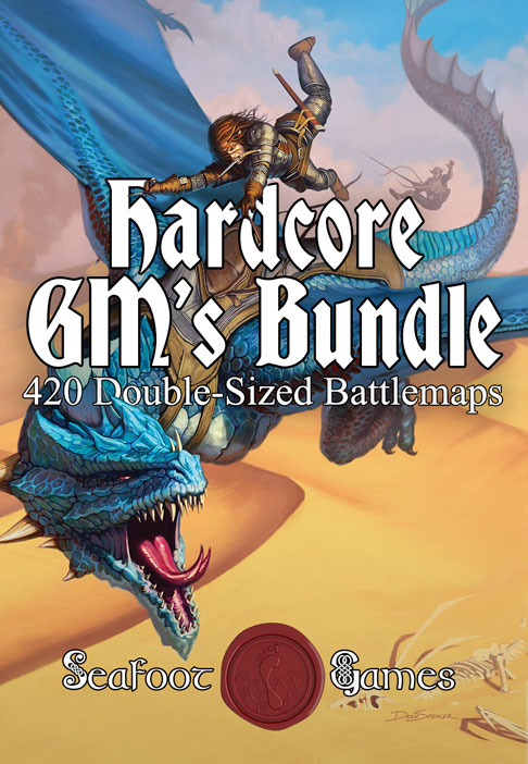 Hardcore GM’s Battlemap Bundle – 420 Double-Size TTRPG Maps & Adventures for $59.99