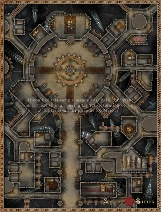 Hardcore GM's Battlemap Bundle - 420 Large D&D Maps for $59.99