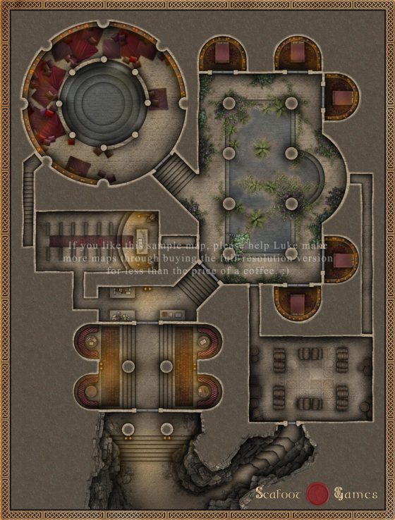 Hardcore GM's Battlemap Bundle - 420 Large D&D Maps for $59.99