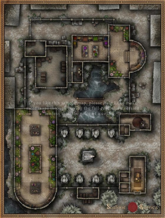 Hardcore GM's Battlemap Bundle - 420 Large D&D Maps for $59.99