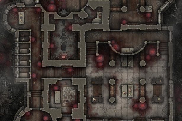 Free TTRPG Battlemap - Raider's Ruined Temple of the Lost Ark •