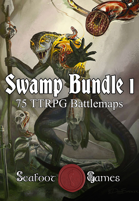 Swamp Battlemap Bundle 1 – 75 TTRPG Maps for $18.75