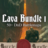 Lava Battlemap Bundle 1 - 50+ Fantasy DnD Maps for $11.99