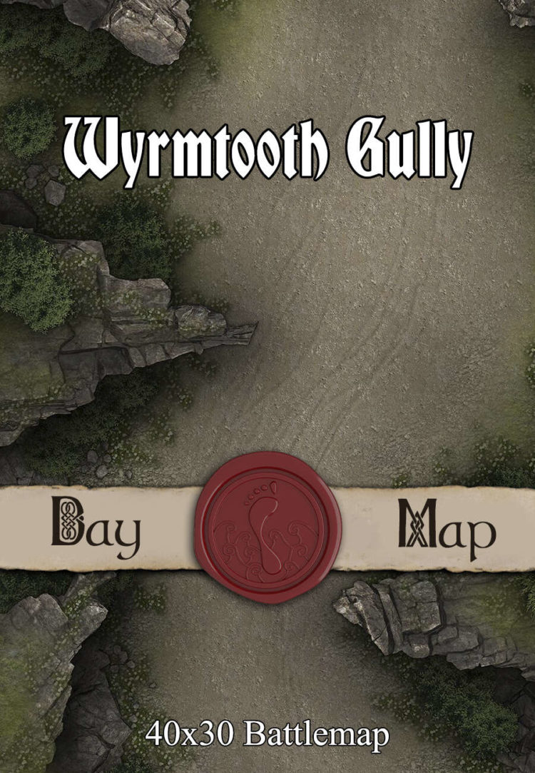 40x30 Battlemap - Wyrmtooth Gully