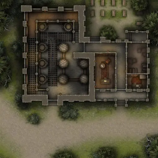 Free D&D Battlemap with Adventure –Fuzzington's Brewery