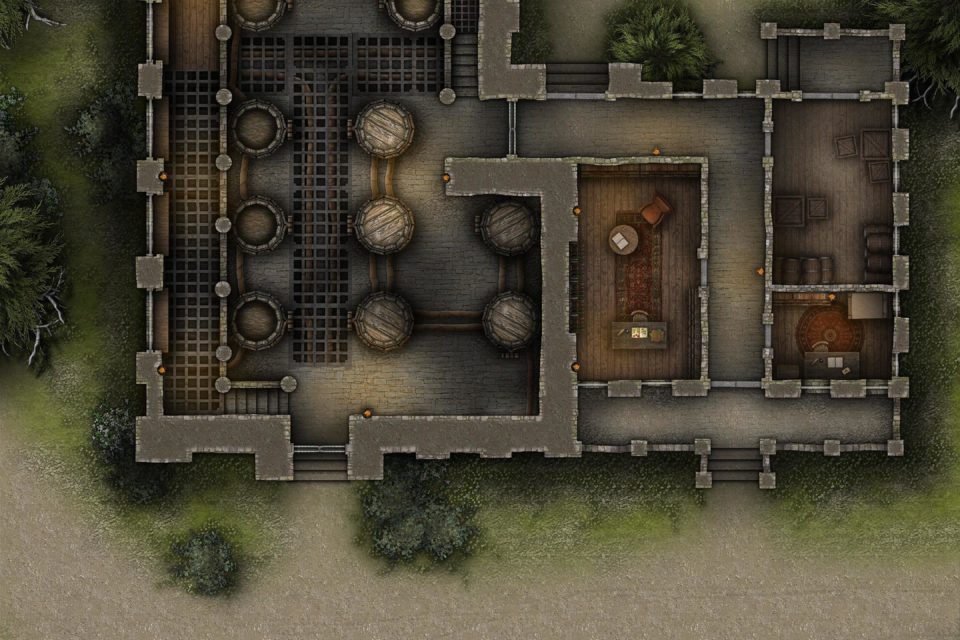 Free D&D Battlemap with Adventure –Fuzzington's Brewery