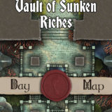 Vault of Sunken Riches - 40x30 Battlemap with Adventure