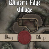 40x30 Battlemap - Winter’s Edge Village