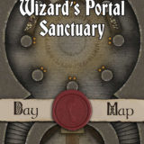 40x30 Battlemap - Wizard’s Portal Sanctuary