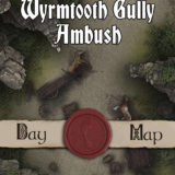 40x30 Battlemap - Wyrmtooth Gully Ambush