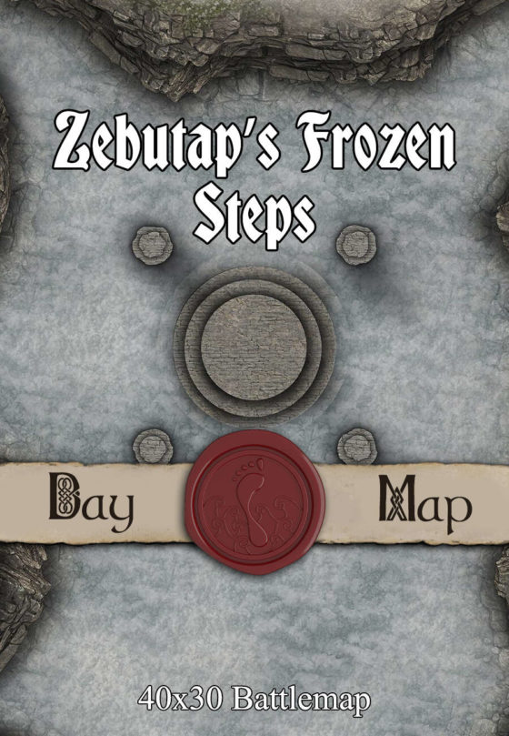 40x30 Battlemap - Zebutap’s Frozen Steps cover