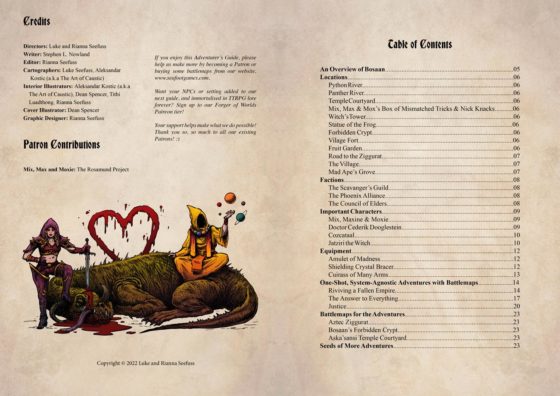 Adventurer's Guide to Bosaan D&D Battlemap Bundle