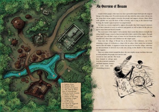 Adventurer's Guide to Bosaan D&D Battlemap Bundle