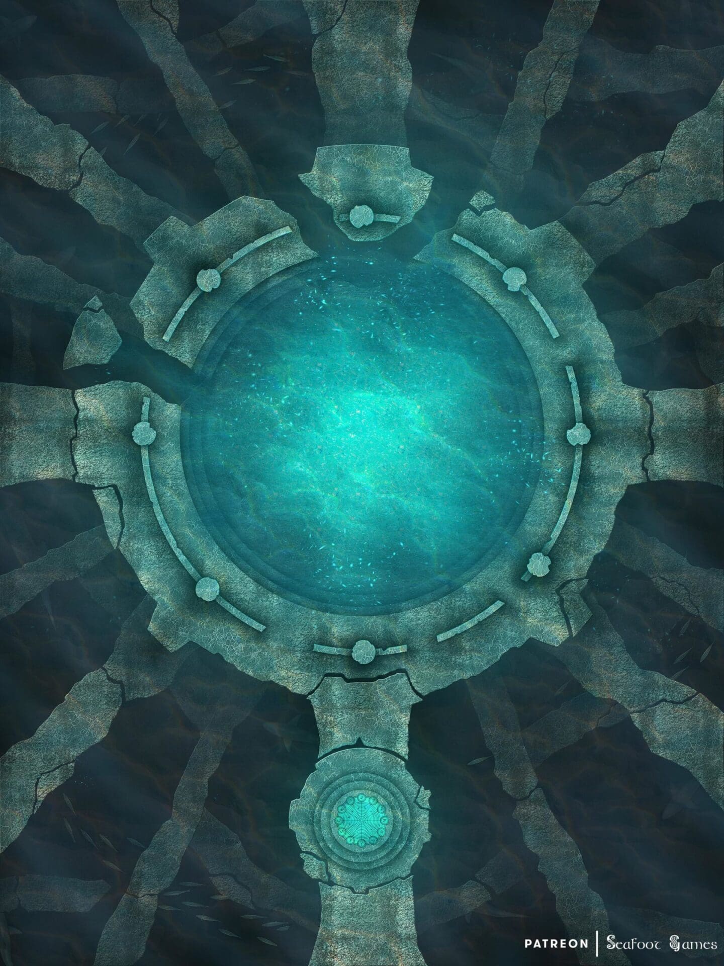 Eternal Well of Oceanus Free TTRPG Battlemap & Adventure