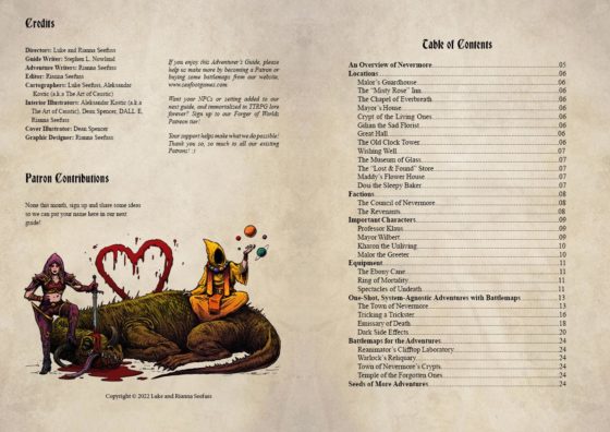 Nevermore Adventurer's Guide TTRPG Battlemap Bundle