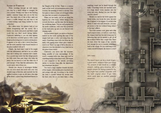 Sandworm Mesa Adventurer’s Guide by Seafoot Games - treasure hunting in an abandoned temple