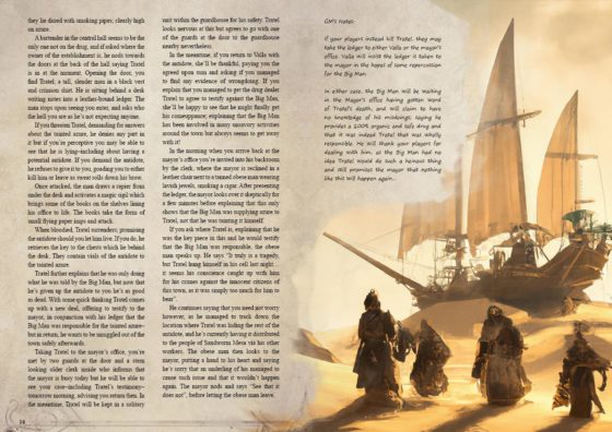 Sandworm Mesa Adventurer’s Guide by Seafoot Games - sandskiff and sandworm hunters