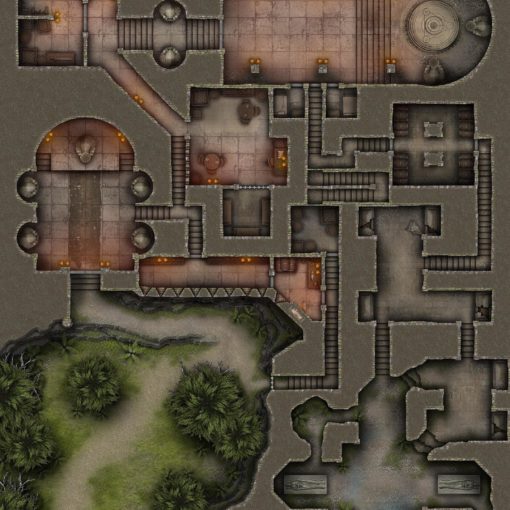Temple of the Forgotten Ones | Free 40×30 D&D Battlemap & Adventure
