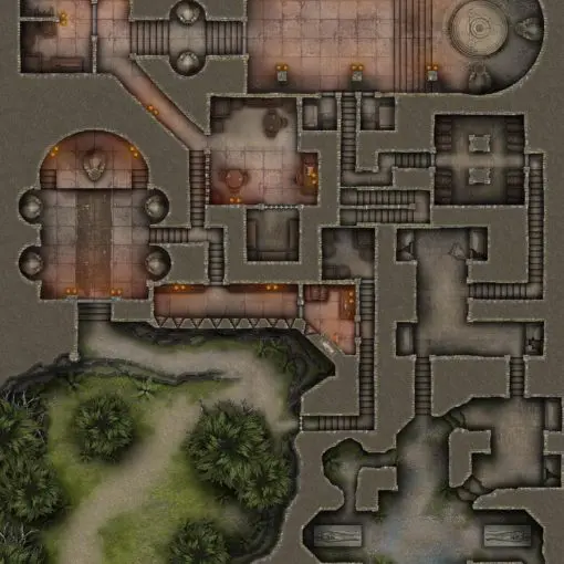 Temple of the Forgotten Ones | Free 40×30 D&D Battlemap & Adventure