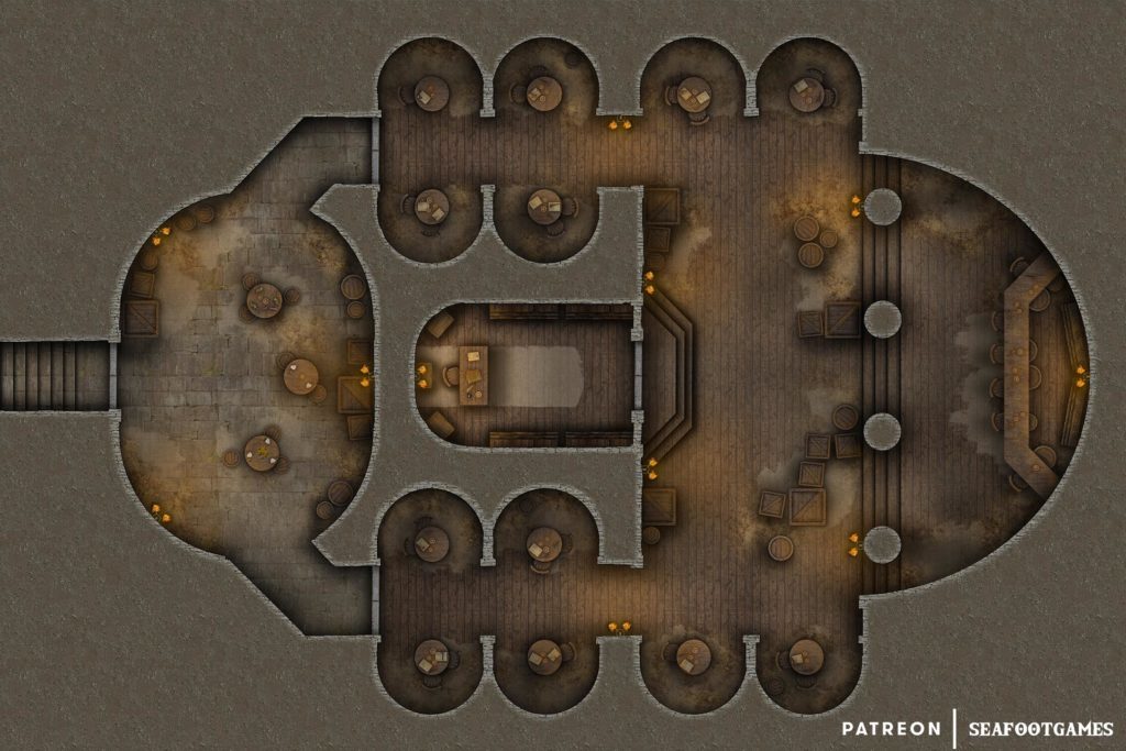 Undercity Drug Den Free DnD Battlemap & Adventure