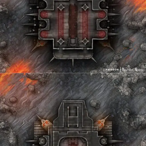 Infernal Soul Engine Juggernaut Free 40x30 Battlemap & Adventure