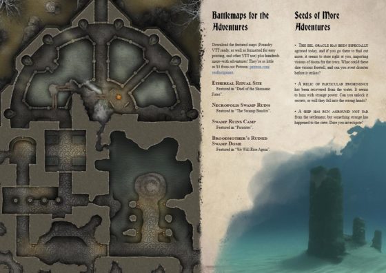 Trackless Fens Adventurer’s Guide TTRPG Battlemap Bundle