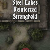 Steel Lakes Reinforced Stronghold Ruins 40x30 Battlemap with Adventure (FoundryVTT Ready!)