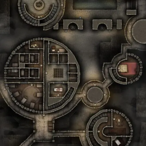 Fellspire Vampire Hunter's Guild Free Multi-Level 40×30 Battlemap & Adventure