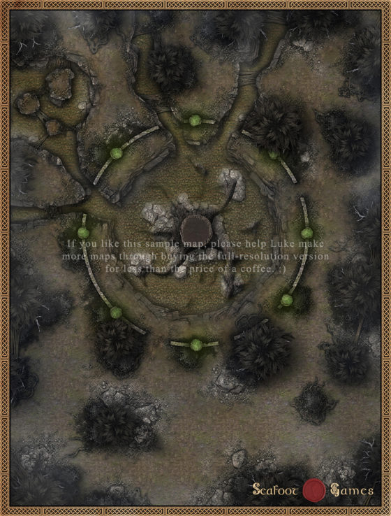 Hag’s Rot Grove 40x30 Battlemap with Adventure (FoundryVTT-Ready!)