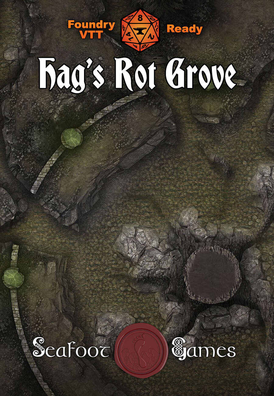 Hag’s Rot Grove 40x30 Battlemap with Adventure (FoundryVTT-Ready!)