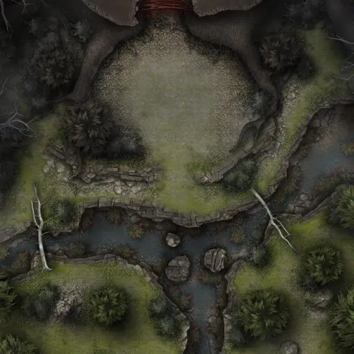 Upside Down Portal Free 40×30 Battlemap & Adventure