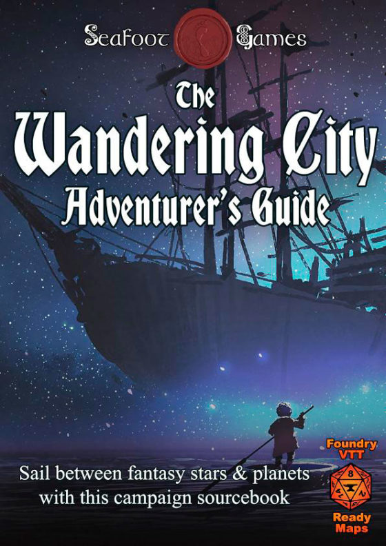 The Wandering City Adventurer’s Guide TTRPG Battlemap Bundle