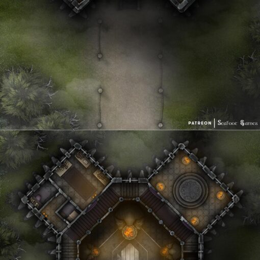 The Black Tower Free 40x30 Multi-Level Battlemap & Adventure