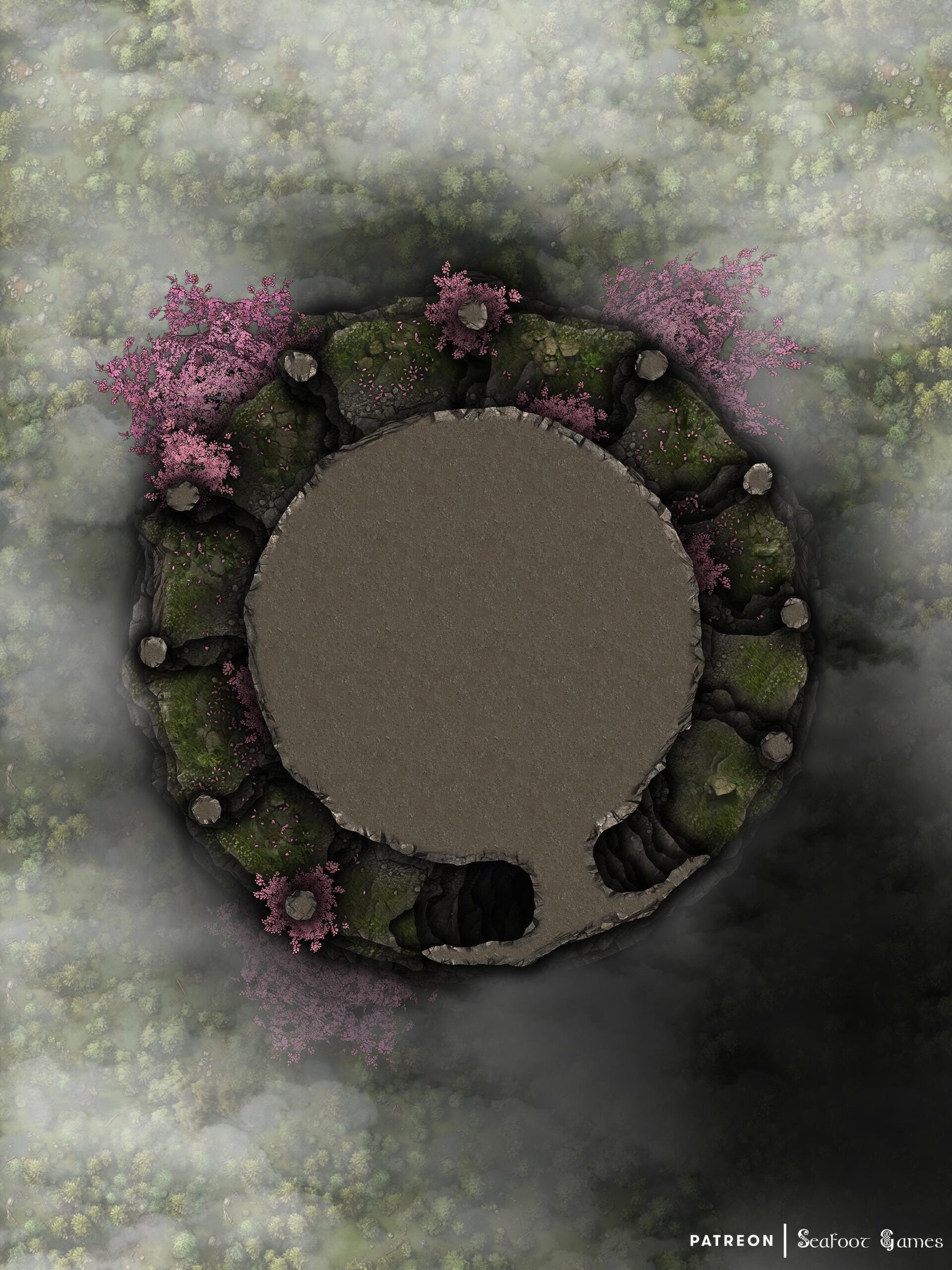 Level 2 of our Pillar of the Seventh Dragon Free 40x30 Multi-Level Battlemap & Adventure, featuring dragon orbs & a powerful wish of good for evil. VTT ready!
