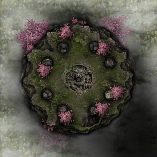 Level 1 of our Pillar of the Seventh Dragon Free 40x30 Multi-Level Battlemap & Adventure, featuring dragon orbs & a powerful wish of good for evil. VTT ready!