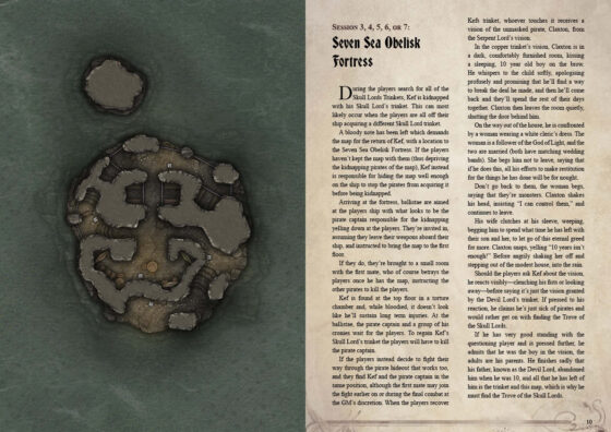 Hunt for the Skull Lords Trove DnD Campaign Sourcebook with Foundry VTT Ready Battlemaps (System Agnostic)