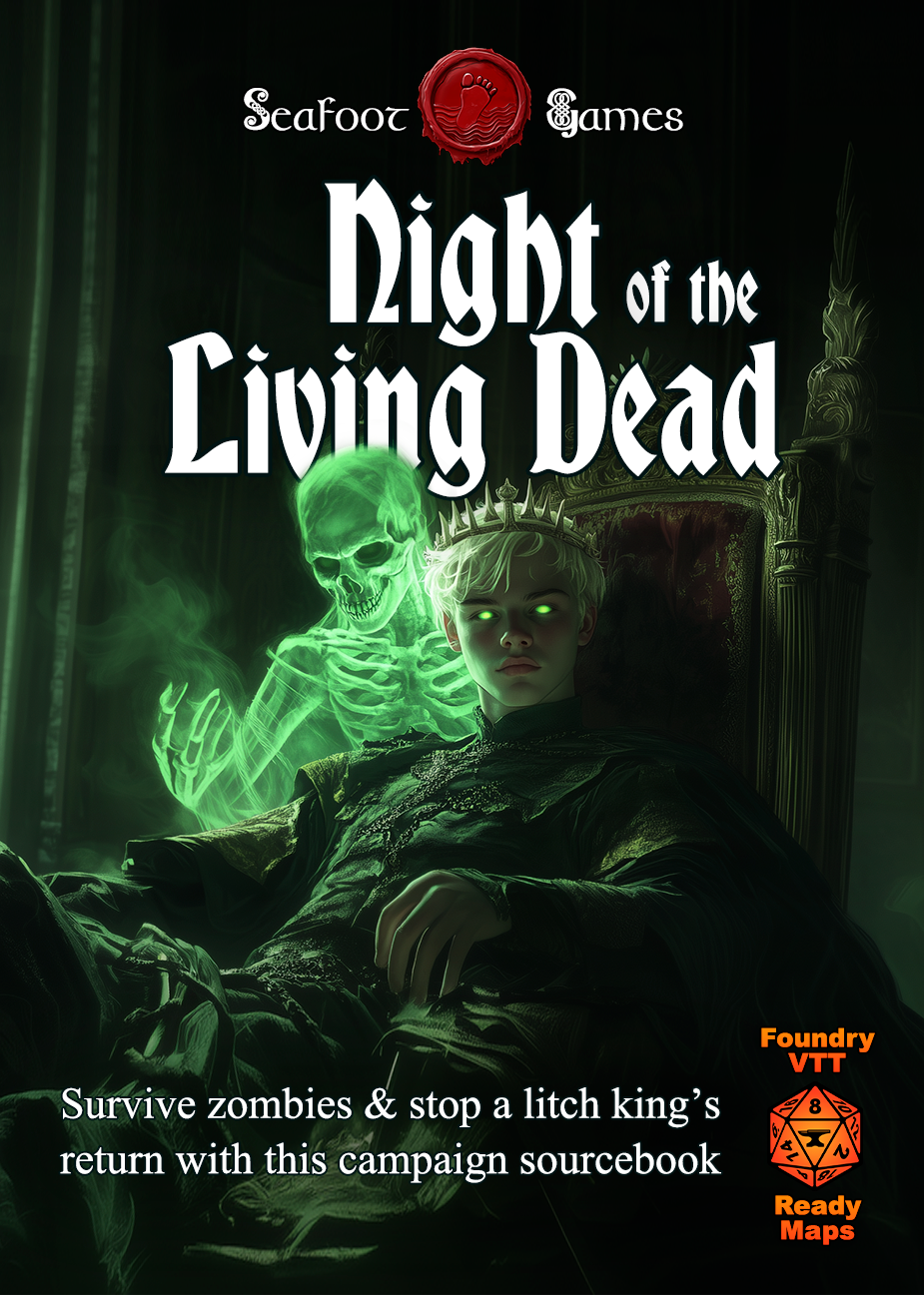 Night of the Living Dead Campaign Sourcebook with Foundry VTT Ready Battlemaps (System Agnostic)