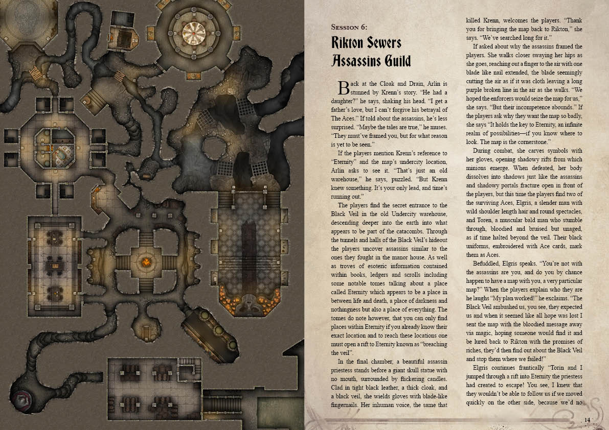 Shadows of Rikton Campaign Sourcebook with Foundry VTT Ready Battlemaps (System Agnostic) - Image 5