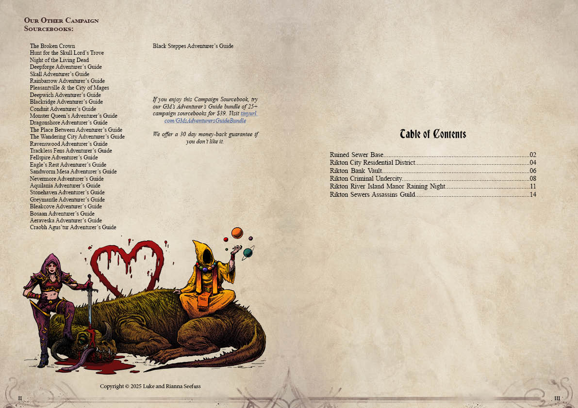 Shadows of Rikton Campaign Sourcebook with Foundry VTT Ready Battlemaps (System Agnostic) - Image 2
