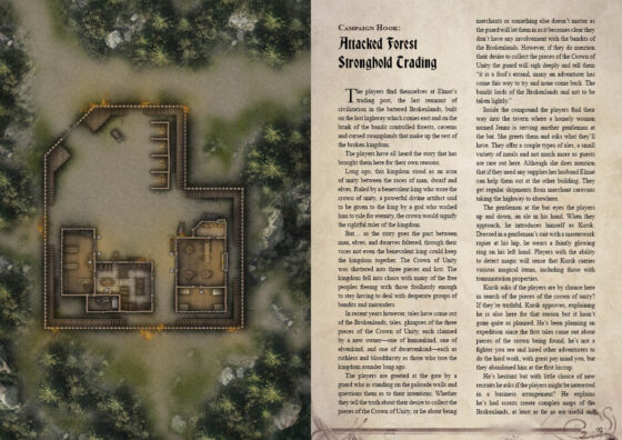 The Broken Crown: System-Agnostic 9 Session Kingmaking Campaign with DnD Battlemaps