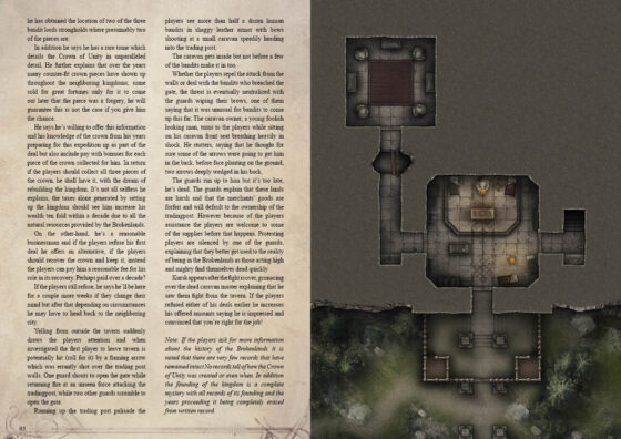 The Broken Crown: System-Agnostic 9 Session Kingmaking Campaign with DnD Battlemaps
