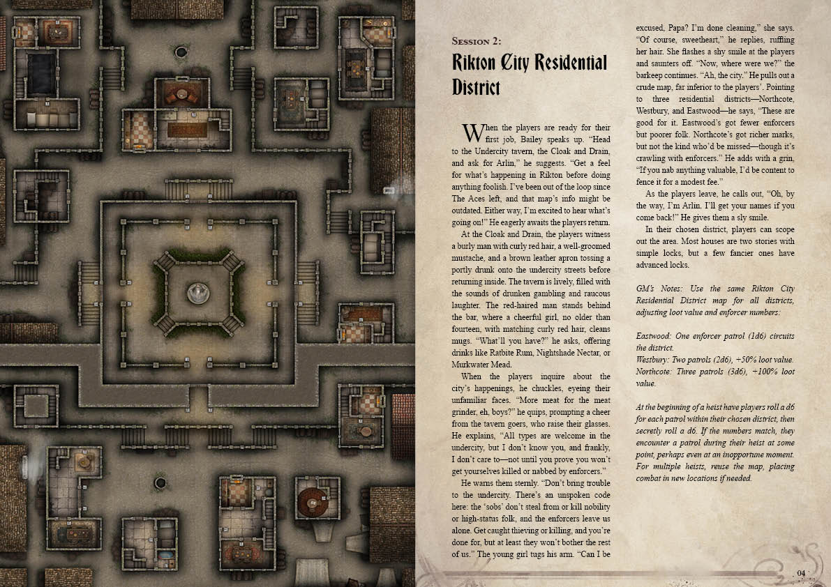 Shadows of Rikton Campaign Sourcebook with Foundry VTT Ready Battlemaps (System Agnostic) - Image 10
