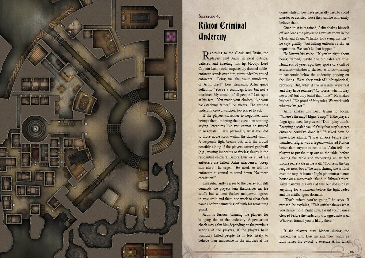 Shadows of Rikton Campaign Sourcebook with Foundry VTT Ready Battlemaps (System Agnostic) - Image 8