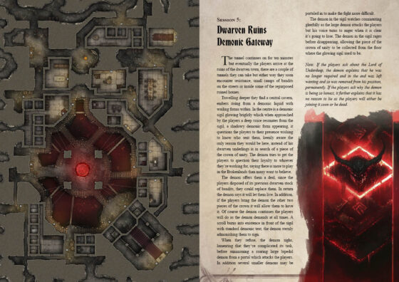The Broken Crown: System-Agnostic 9 Session Kingmaking Campaign with DnD Battlemaps